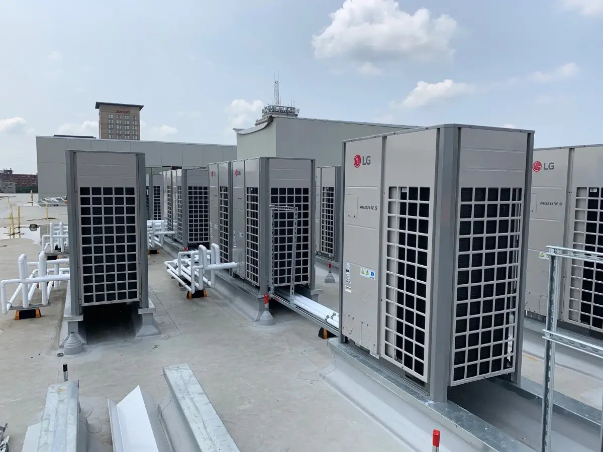 Southside Commons exterior with rooftop HVAC